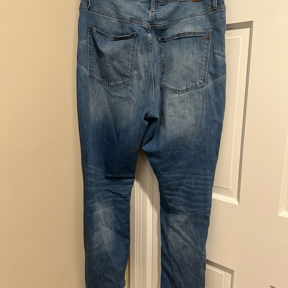Madewell high waisted boyjean slim crop size 32 Blue Women's Jeans - Picture 5 of 11